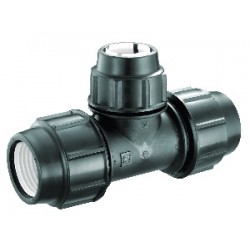 HDPE Poly Fittings Reducing Tee 32mm x 25mm