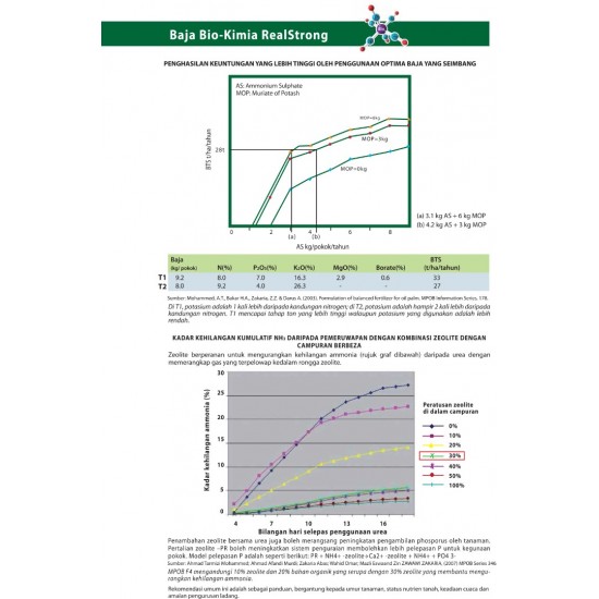 Real Strong MPOB F4 Bio-Chemical Fertilizer (NPKMB 9:6:18:2:0.5) 25KG 