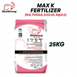 Real Strong Max K Bio-Chemical Fertilizer (NPKM 8:8:20:2) 25KG 