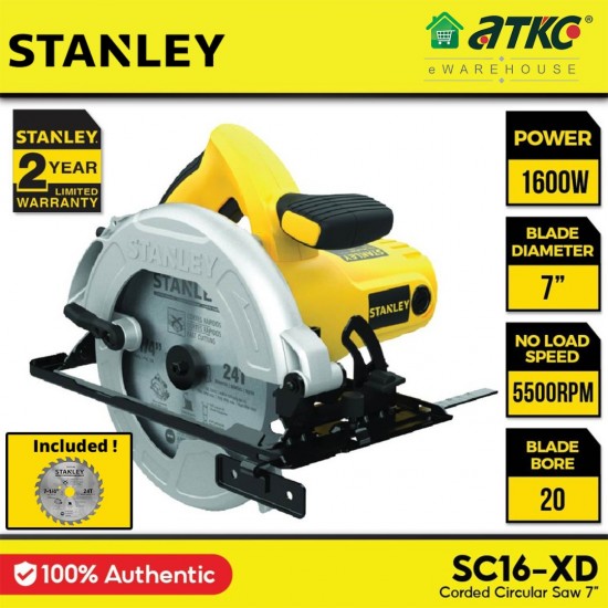 Stanley SC16 Circular Saw 7'' 1600W Stanley SC16 Circular Saw 7'' 1600W