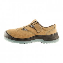 D&D 9818 Tanned Grain Leather Strap-On Safety Shoes