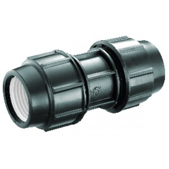 HDPE Poly Fittings Straight Coupler 32mm x 32mm