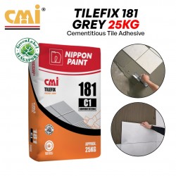 CMI 181 Tilefix Water-Resistant Cement-Based Tile Adhesive 25KG (Grey)