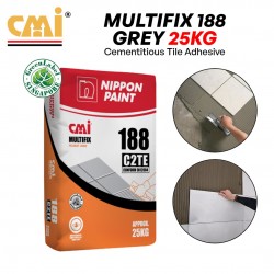 CMI 188 Multifix Polymer Modified Water Resistant Cement-Based Tile Adhesive 25KG (Grey)