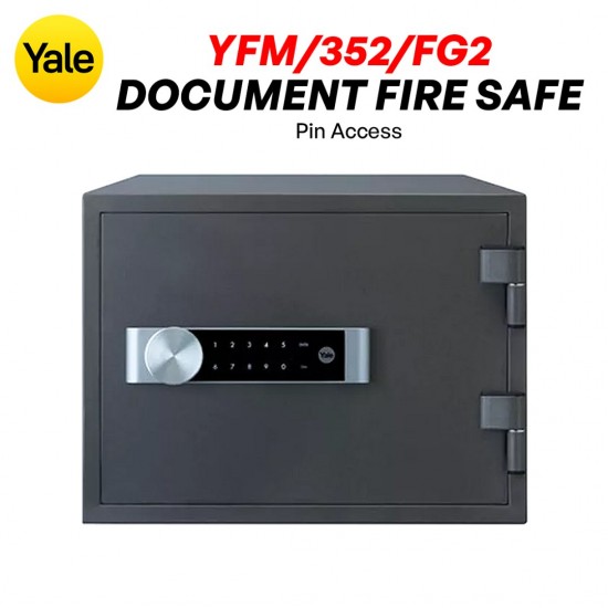 Yale YFM/352/FG2 Electronic Home Document Fire Safe Box (Medium) 19.5L Yale YFM/352/FG2 Electronic Home Document Fire Safe Box (Medium) 19.5L