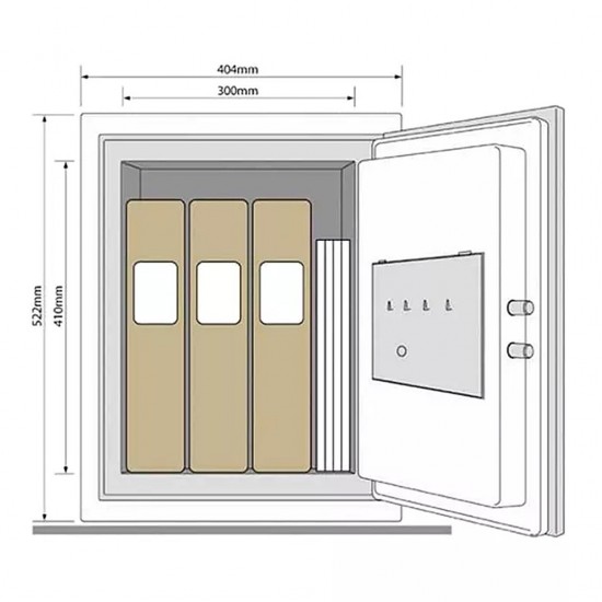 Yale YFM/520/FG2 Electronic Document Fire Safe Box Professional (Extra Large) 36.9L Yale YFM/520/FG2 Electronic Document Fire Safe Box Professional (Extra Large) 36.9L