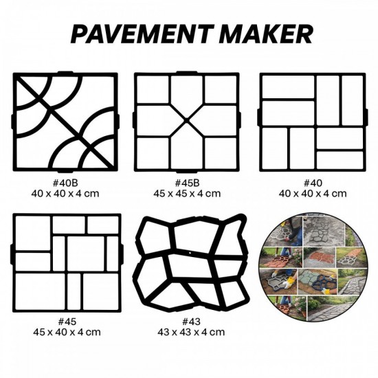 Garden Pavement Maker Plastic Mould