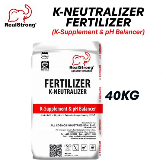 Real Strong K-Neutralizer K-Supplement & pH Balancer Chemical Fertilizer 40KG