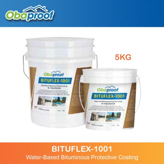 Obaproof Bituflex-1001 Water-Based Bituminous Protective Coating 5KG 
