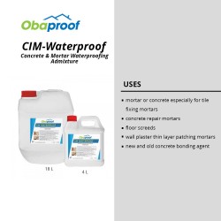Obaproof CIM-Waterproof Concrete & Mortar Waterproofing Admixture 18L