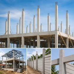 Pre Cast Concrete Column (Tiang Konkrit) 4" x 4" x 6'/ 8'/ 9'/ 10'/ 11'/ 12'