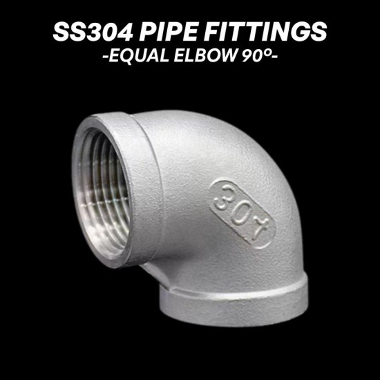 Stainless Steel 304 Pipe Fittings - Equal Elbow 90°
