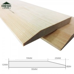 Home Store Pine Wood Timber Smooth Architrave Moulding Surfaced Four Sides (S4S) 12MM (T) x 95MM (W) x 3000MM (L) 