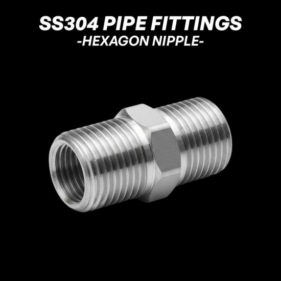 Stainless Steel 304 Pipe Fittings - Hexagon Nipple