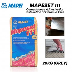Mapei Mapeset 111 Cementitious Adhesive For Installation Of Ceramic Tiles 20KG (Grey)