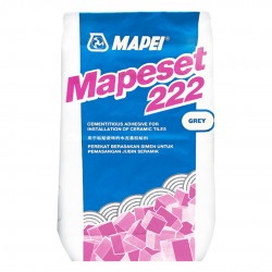 Mapei Mapeset 222 Cementitious Adhesive For Installation Of Ceramic Tiles 20KG (Grey)