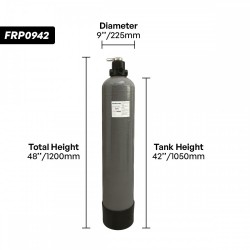 Home Store FRP0942 Outdoor Water Filter 9'' (D) x 42'' (H) - Grey