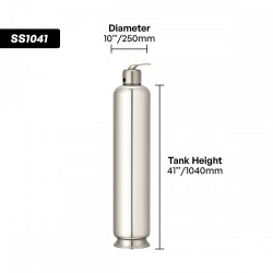 Home Store Stainless Steel SS1041 Outdoor Water Filter 10'' (D) x 41'' (H)