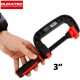 Duratec 796 Plastic Quick Release C Wood Clamp 3" 