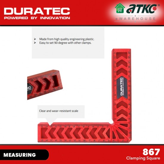 Duratec 867 90 Degree Right Angle Wood Clamp 6" (150MM) 5PCS 