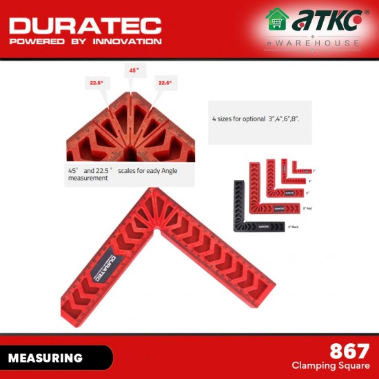 Duratec 867 90 Degree Right Angle Wood Clamp 6" (150MM) 5PCS 