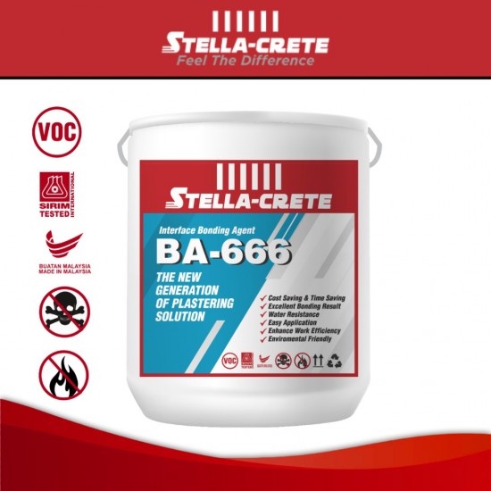 Stella-Crete BA-666 Interface Bonding Agent For Plastering Solution 20L