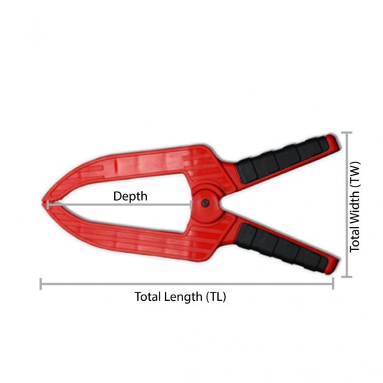 Duratec 824 Large Depth Spring Wood Clamp 6" Duratec 824 Large Depth Spring Wood Clamp 6"