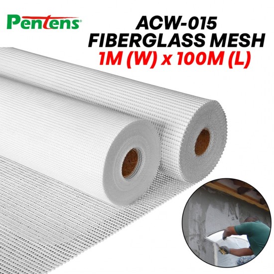 Pentens ACW-015 High Performance Fiberglass Mesh 1M (W) x 100M (L) Pentens ACW-015 High Performance Fiberglass Mesh 1M (W) x 100M (L)
