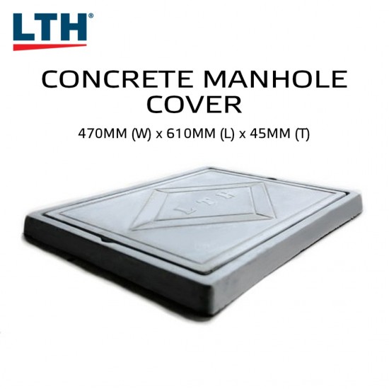LTH MC1824 Manhole Concrete Cover 610MM (L) x 470MM (W) x 45MM (T)