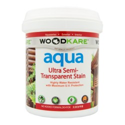 Wood-Kare Aqua Ultra Semi-Transparent Stain Highly Water Resistant with Maximum UV Protection 1L