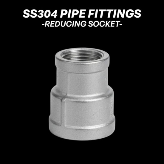 Stainless Steel 304 Pipe Fittings - Reducing Socket Stainless Steel 304 Pipe Fittings - Reducing Socket