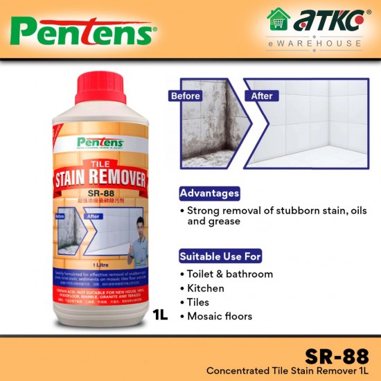 Pentens SR-88 Concentrated Tile Stain Remover 1L Pentens SR-88 Concentrated Tile Stain Remover 1L