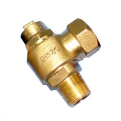 GKM Brass Ferrule Cock 1"