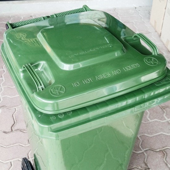 Wheel Bin Green Garbage Bin Dust Bin Waste Bin (Tong Sampah Hijau Beroda) 120L Wheel Bin Green Garbage Bin Dust Bin Waste Bin (Tong Sampah Hijau Beroda) 120L