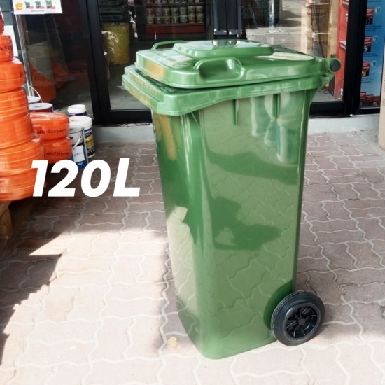 Wheel Bin Green Garbage Bin Dust Bin Waste Bin (Tong Sampah Hijau Beroda) 120L Wheel Bin Green Garbage Bin Dust Bin Waste Bin (Tong Sampah Hijau Beroda) 120L