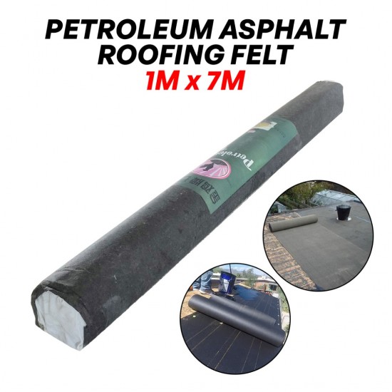 Petroleum Asphalt Roofing Felt (Damp Proof Membrane) 1M (W) x 6M (L) Petroleum Asphalt Roofing Felt (Damp Proof Membrane) 1M (W) x 6M (L)