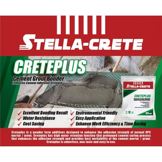 Stella-Crete Creteplus Cement Grout Bonder 100G