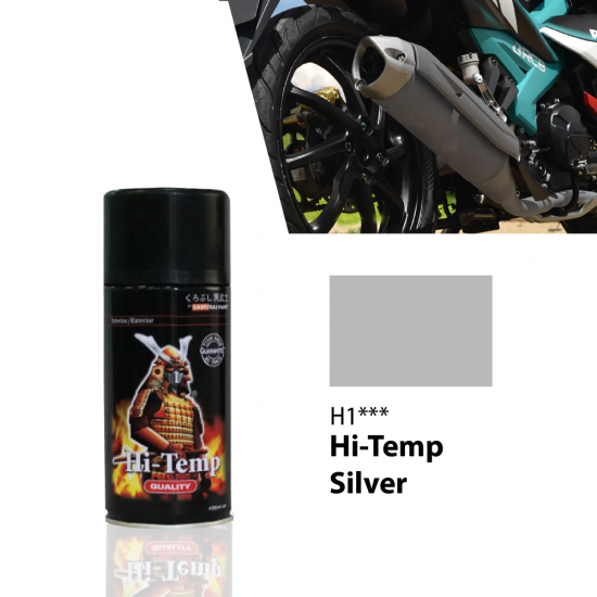 Samurai Paint Hi-Temp Spray Paint H1 Silver 300ML