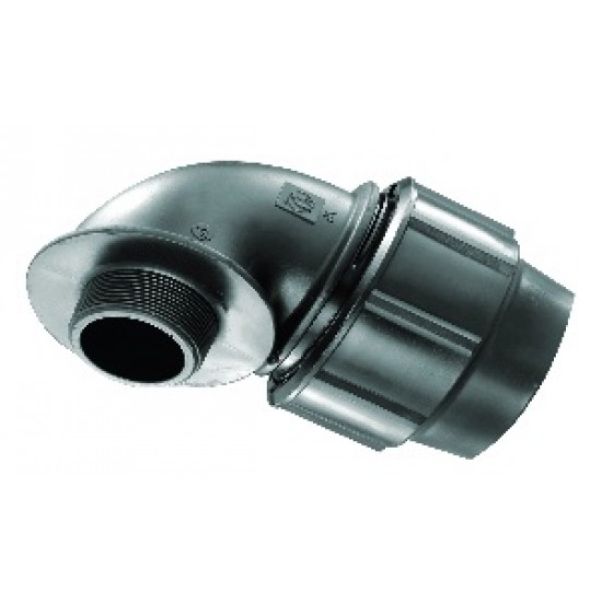 HDPE Poly Fittings Male Bend 25mm x 1/2"
