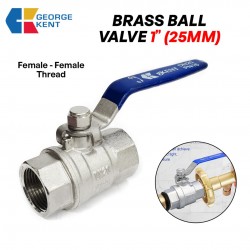 GKENT Brass Ball Valve with SS304 Handle 1" (25MM)