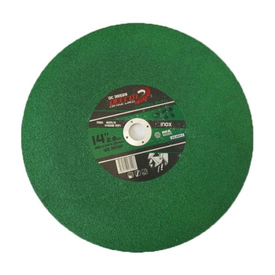 Deecut DC35528 Cutting Disc 14" 355MM (D) x 2.8MM (T) x 25.4MM (AS) - Green