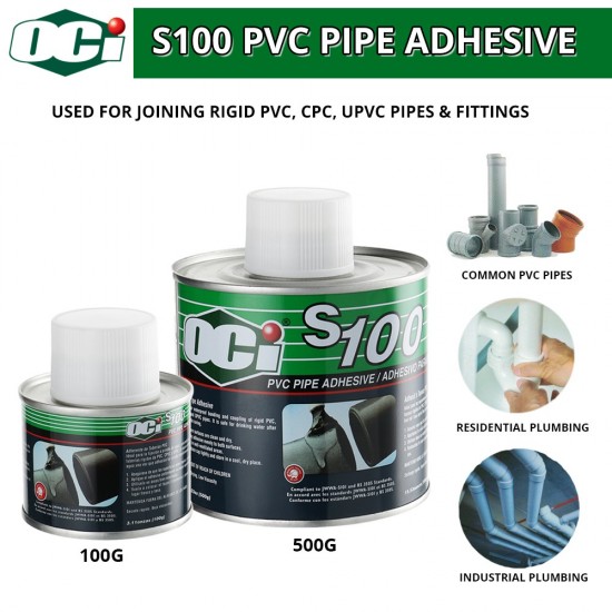 OCI S-100 PVC Pipe Adhesive 100G