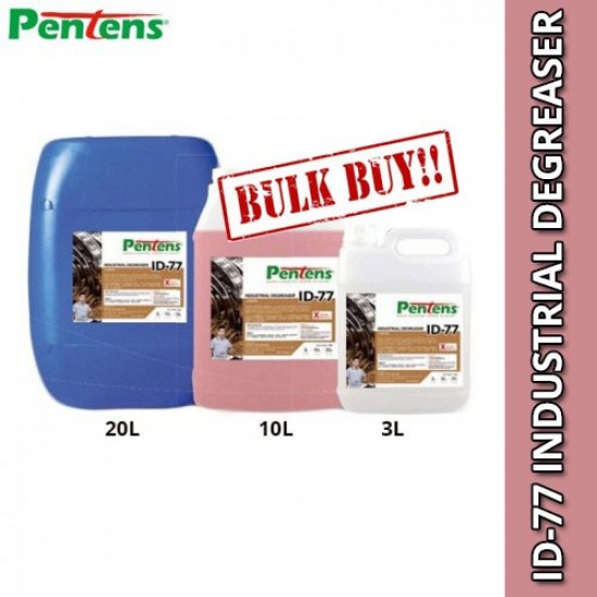 Pentens ID-77 Industrial Degreaser 3L (6 TIN/CARTON) Pentens ID-77 Industrial Degreaser 3L (6 TIN/CARTON)