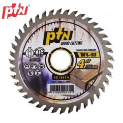 PTN W4-40 Premium Quality Wood Cutting Blade 4"/110MM (D) x 20MM (BD) x 40 Teeth 
