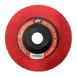 PTN Non Woven Disc Red 4" 100MM (D) x 15MM (T) x 16MM (BD) 