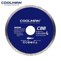 Coolman C88 6035 Continuous Rim Blade Cutting Disc 4" 110MM (DIA) x 5.5MM (T) x 20MM (BD) Coolman C88 6035 Continuous Rim Blade Cutting Disc 4" 110MM (DIA) x 5.5MM (T) x 20MM (BD)