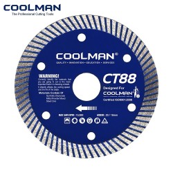 Coolman CT88 8061 Thin Turbo Rim Blade Cutting Disc 4" 105MM (DIA) x 1.4MM (T) x 20MM (BD) Coolman CT88 8061 Thin Turbo Rim Blade Cutting Disc 4" 105MM (DIA) x 1.4MM (T) x 20MM (BD)