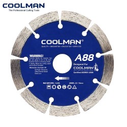 Coolman A88 5027 Segmented Blade Cutting Disc 4" 110MM (DIA) x 10MM (T) x 20MM (BD) Coolman A88 5027 Segmented Blade Cutting Disc 4" 110MM (DIA) x 10MM (T) x 20MM (BD)