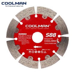 Coolman S88 5028 Dry Segmented Blade Cutting Disc 4" 114MM (DIA) x 15MM (T) x 20MM (BD) Coolman S88 5028 Dry Segmented Blade Cutting Disc 4" 114MM (DIA) x 15MM (T) x 20MM (BD)