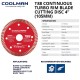 Coolman T88 7801 Continuous Turbo Rim Blade Cutting Disc 4" 105MM (DIA) x 5.5MM (T) x 20MM (BD)